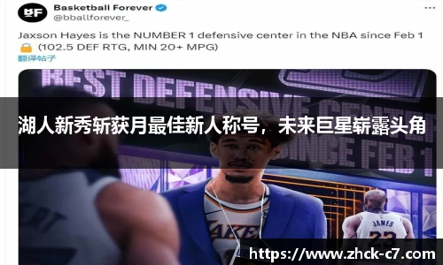 湖人新秀斩获月最佳新人称号，未来巨星崭露头角